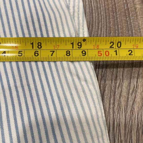 NWOT GAP Blue White Striped Cropped Pants Sz 8 - Picture 12 of 16